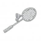 LO2824 - Flash Gold White Metal Brooches with Top Grade Crystal in Clear Default Title