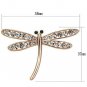 LO2826 - Flash Rose Gold White Metal Brooches with Top Grade Crystal in Clear Default Title