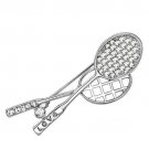 LO2827 - Imitation Rhodium White Metal Brooches with Top Grade Crystal in Clear Default Title
