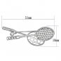 LO2827 - Imitation Rhodium White Metal Brooches with Top Grade Crystal in Clear Default Title