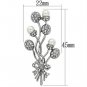 LO2835 - Imitation Rhodium White Metal Brooches with Synthetic Pearl in White Default Title