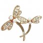 LO2837 - Flash Rose Gold White Metal Brooches with Synthetic Pearl in White Default Title