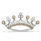 LO2838 - Imitation Rhodium White Metal Brooches with Synthetic Pearl in White Default Title
