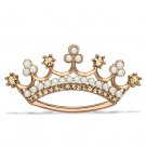 LO2839 - Flash Rose Gold White Metal Brooches with Synthetic Pearl in White Default Title