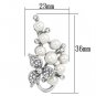 LO2852 - Imitation Rhodium White Metal Brooches with Synthetic Pearl in White Default Title