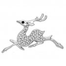 LO2858 - Imitation Rhodium White Metal Brooches with Top Grade Crystal in Clear Default Title