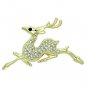 LO2859 - Flash Gold White Metal Brooches with Top Grade Crystal in Multi Color Default Title