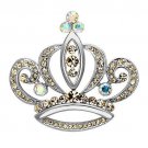 LO2870 - Imitation Rhodium White Metal Brooches with Top Grade Crystal in Multi Color Default Title