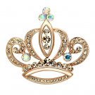 LO2871 - Flash Rose Gold White Metal Brooches with Top Grade Crystal in Multi Color Default Title