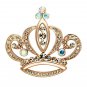 LO2871 - Flash Rose Gold White Metal Brooches with Top Grade Crystal in Multi Color Default Title