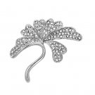 LO2875 - Flash Rose Gold White Metal Brooches with Top Grade Crystal in Clear Default Title