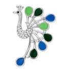 LO2880 - Imitation Rhodium White Metal Brooches with Top Grade Crystal in Clear Default Title