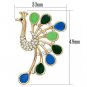 LO2881 - Flash Rose Gold White Metal Brooches with Top Grade Crystal in Clear Default Title