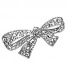 LO2882 - Imitation Rhodium White Metal Brooches with Top Grade Crystal in Clear Default Title