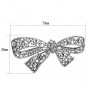 LO2882 - Imitation Rhodium White Metal Brooches with Top Grade Crystal in Clear Default Title