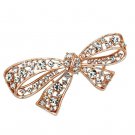 LO2883 - Flash Rose Gold White Metal Brooches with Top Grade Crystal in Clear Default Title