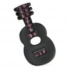 LO2895 - Ruthenium White Metal Brooches with Top Grade Crystal in Light Amethyst Default Title