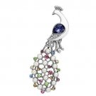 LO2896 - Imitation Rhodium White Metal Brooches with Top Grade Crystal in Multi Color Default Title
