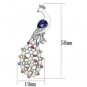 LO2896 - Imitation Rhodium White Metal Brooches with Top Grade Crystal in Multi Color Default Title