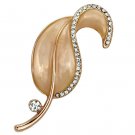 LO2899 - Flash Rose Gold White Metal Brooches with Top Grade Crystal in Clear Default Title