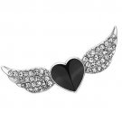 LO2908 - Imitation Rhodium White Metal Brooches with Top Grade Crystal in Clear Default Title