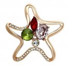 LO2913 - Flash Rose Gold White Metal Brooches with Synthetic Acrylic in Multi Color Default Title