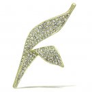 LO2935 - Flash Gold White Metal Brooches with Top Grade Crystal in Clear Default Title