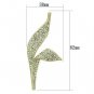LO2935 - Flash Gold White Metal Brooches with Top Grade Crystal in Clear Default Title