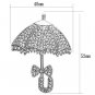LO2936 - Imitation Rhodium White Metal Brooches with Top Grade Crystal in Clear Default Title
