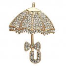 LO2937 - Flash Rose Gold White Metal Brooches with Top Grade Crystal in Clear Default Title