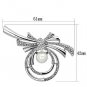 LO2938 - Imitation Rhodium White Metal Brooches with Synthetic Pearl in White Default Title