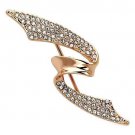 LO2941 - Flash Rose Gold White Metal Brooches with Top Grade Crystal in Clear Default Title