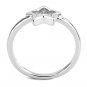 LO3982 - Rhodium Brass Ring with No Stone