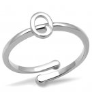 LO4035 - Rhodium Brass Ring with No Stone