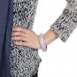 LO4269 - Rose Gold+e-coating Brass Bangle with Top Grade Crystal in Clear