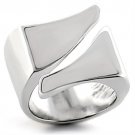 LO755 - Rhodium Brass Ring with No Stone
