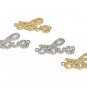 Love Connector; Pave Connector; CZ Micro Pave Jewelry Findings Jewelry Supplies CZ Links Platinum