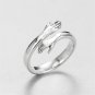 Love Hug Hands Open Ring Jewellery For Women Men Silvery