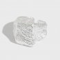 Men's Geometry Square Hot 925 Sterling Silver Adjustable Ring Yellow Gold