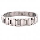 Mens Polished Stainless Steel Bracelet - BRJ2578 Default Title