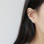 Minimalist Irregular Face 925 Sterling Silver Non-Pierced Earring(Single) Yellow Gold (Single)