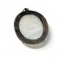 Moonstone GemstPave Diamond Pendant White Moonstone Pendant Sterling Silver Jewelry Default Title