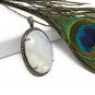 MoonstSilver Pendant Pave Diamond Pendant Oxidized Silver Rainbow Moonstone Pendant Default Title
