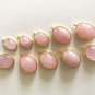 Morganite ; Morganite Charms; Gemstone ChJewelry Supplies Jewelry Making 1 Pc B) 20x13mm- 20x14mm