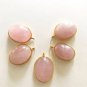 Morganite ; Morganite Charms; Gemstone ChJewelry Supplies Jewelry Making 1 Pc B) 20x13mm- 20x14mm
