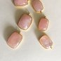 Morganite Charms; Gold Charms; Sterling SilveJewelry Making Bulk Charms 1 Pc A) 20x13mm - 21x14mm