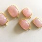 Morganite Charms; Gold Charms; Sterling SilveJewelry Making Bulk Charms 1 Pc B) 22x14mm - 23x15mm