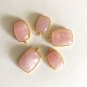 Morganite Charms; Gold Charms; Sterling SilveJewelry Making Bulk Charms 1 Pc B) 22x14mm - 23x15mm