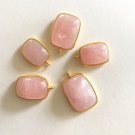 Morganite Charms; Gold Charms; Sterling SilveJewelry Making Bulk Charms 1 Pc C) 25x16mm - 25x17mm