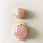 Morganite Connectors; Gemstone ConnectorJewelry Supplies Jewelry Making 1 Pc B) 25.5 x 20 x 8